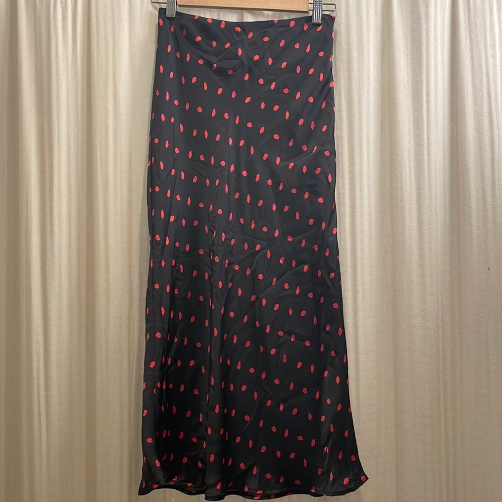 Satin slip skirt